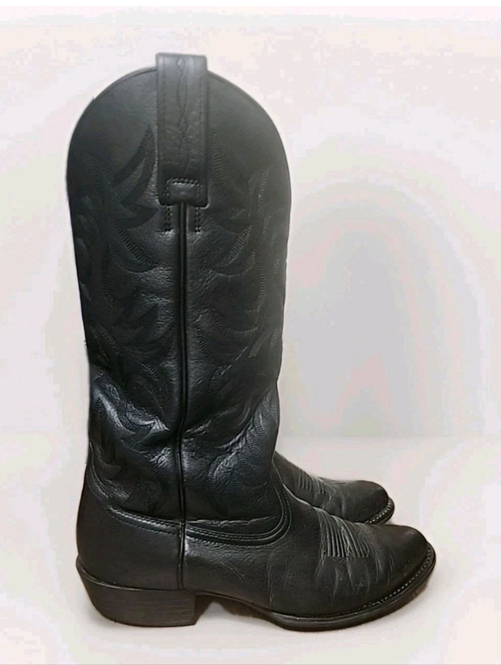 Ariat Heritage Boots 10002218 Mens 10EE Black Leather R Toe Cowboy Western - Picture 3 of 14